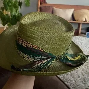 Vintage Knox New York olive green hat Montego planter Vintage 1960s Knox Miniature Fedora Hat & Hat Box Salesman  main image 4
